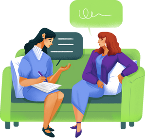 Textured Handdrawn Mental Health Consultation
