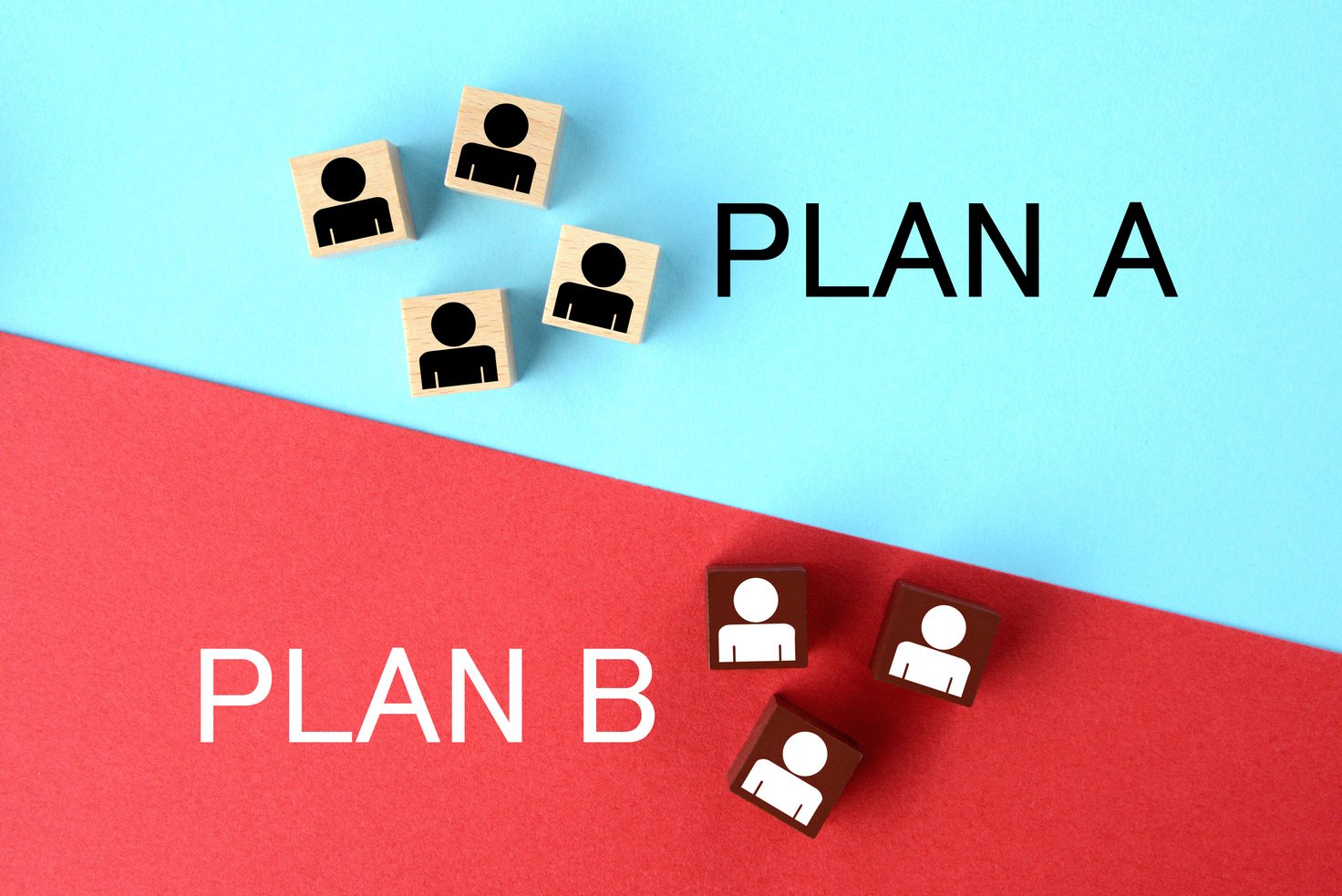 Each person's plan images, plan A or B